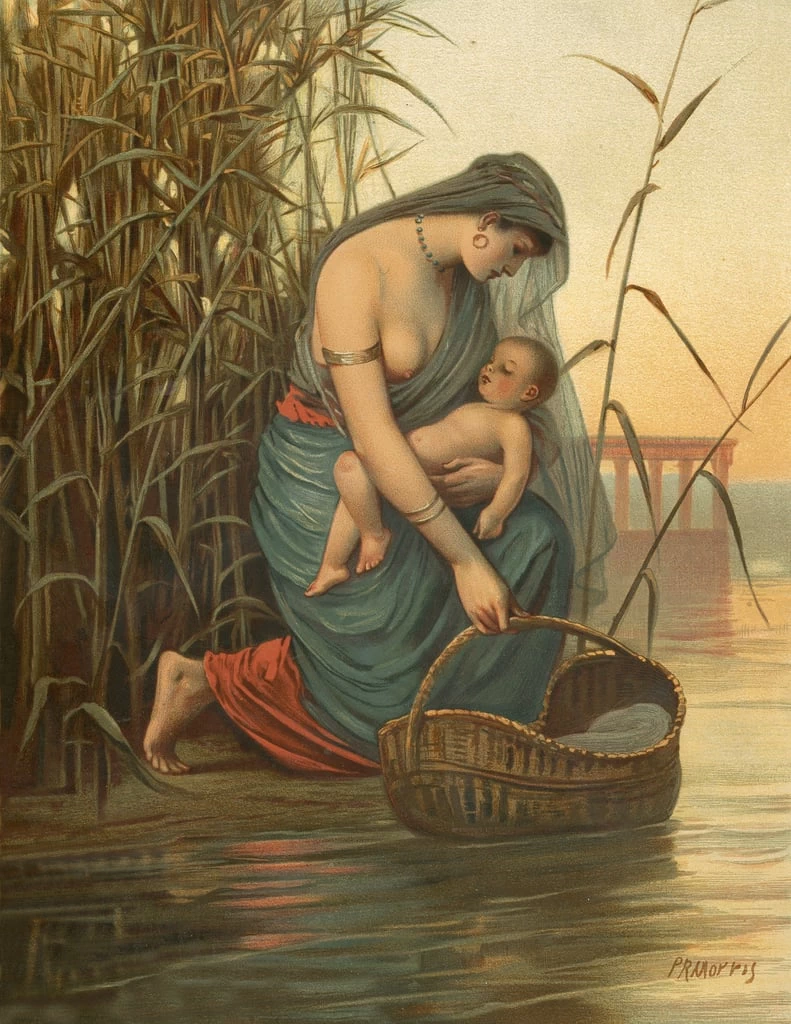 Il piccolo Mos+¿ e sua madre